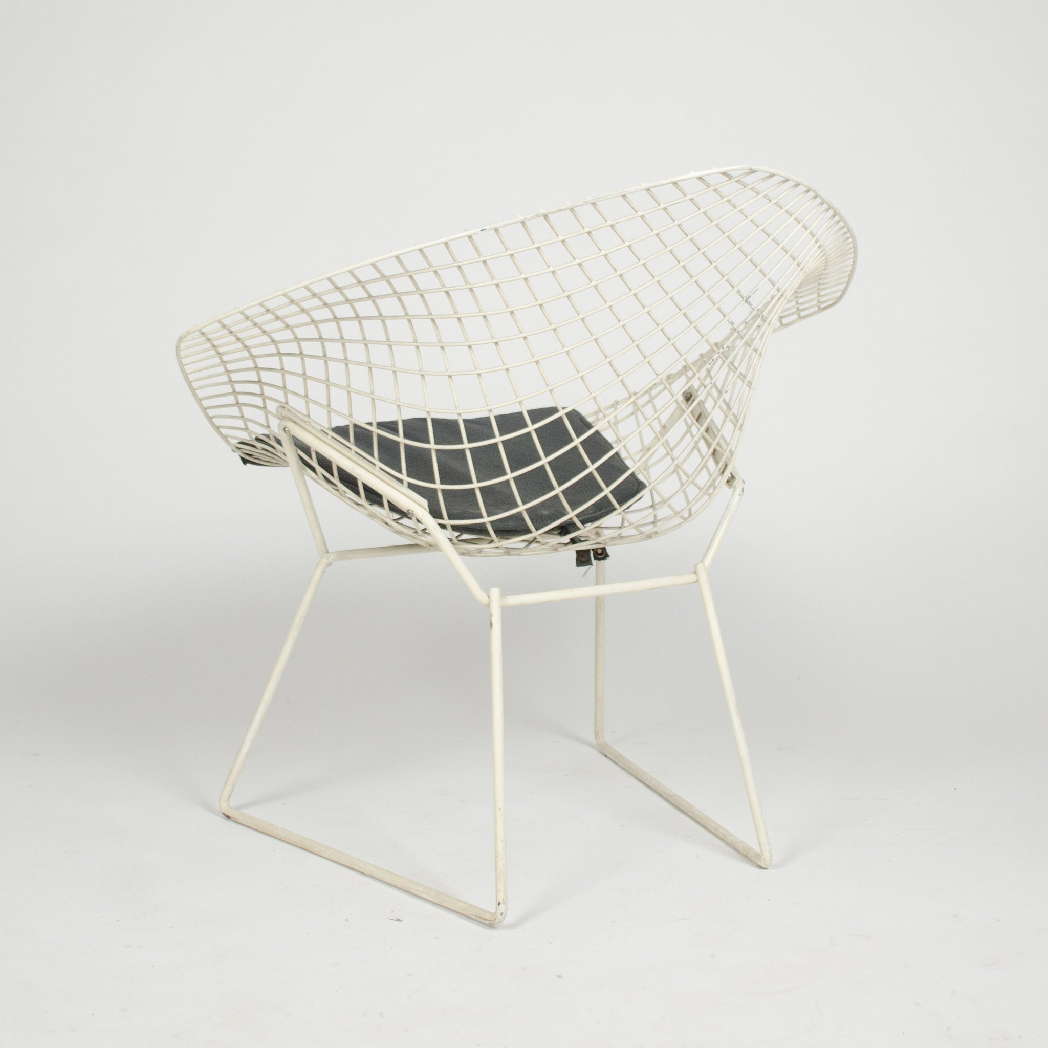 SOLD Harry Bertoia Diamond Lounge Chair for Knoll International + Ottoman 2x