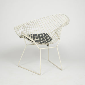 SOLD Harry Bertoia Diamond Lounge Chair for Knoll International + Ottoman 2x