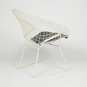 SOLD Harry Bertoia Diamond Lounge Chair for Knoll International + Ottoman 2x