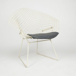 SOLD Harry Bertoia Diamond Lounge Chair for Knoll International + Ottoman 2x