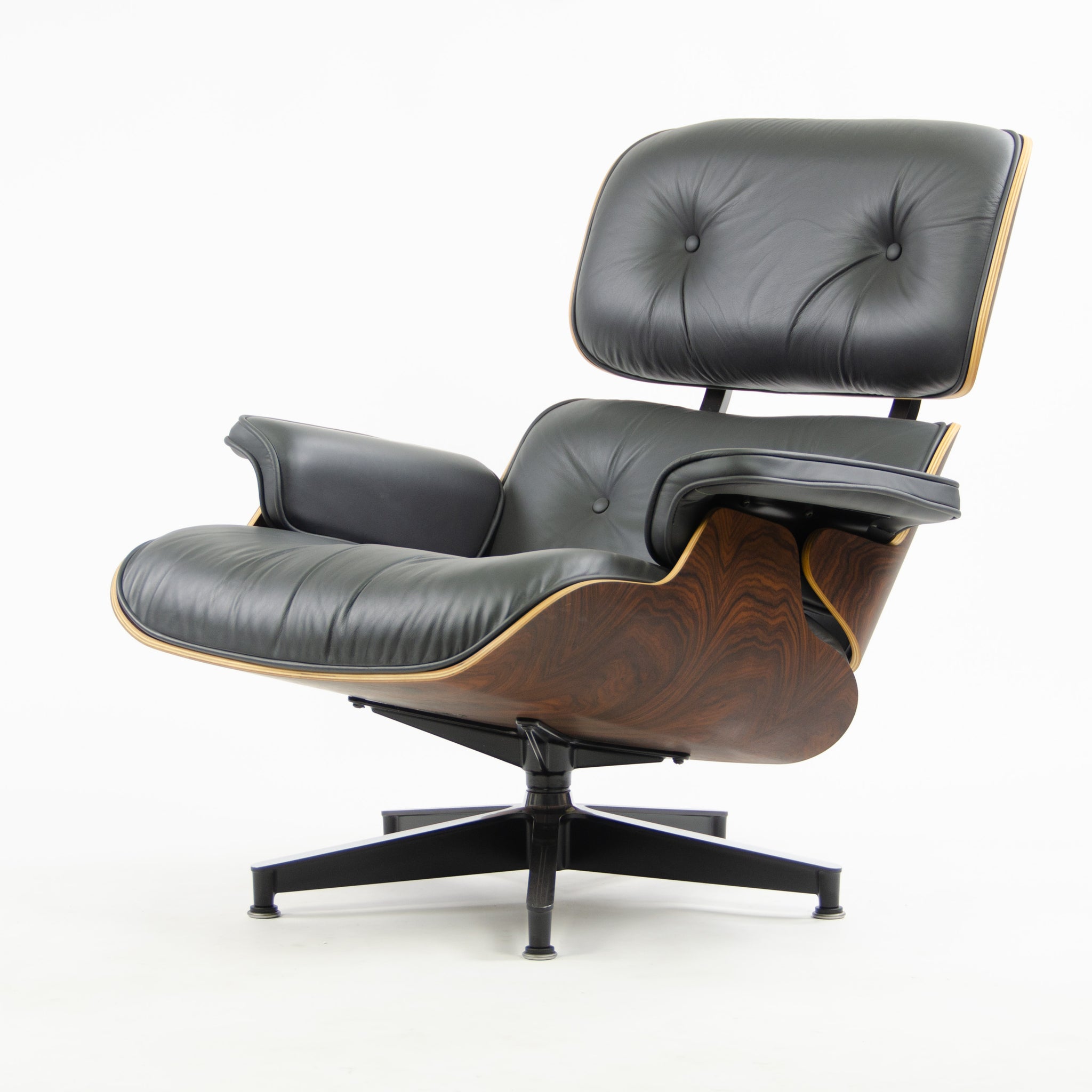 SOLD Herman Miller Eames Lounge Chair & Ottoman Palisander 670 671 Gray Leather Brand New In Box