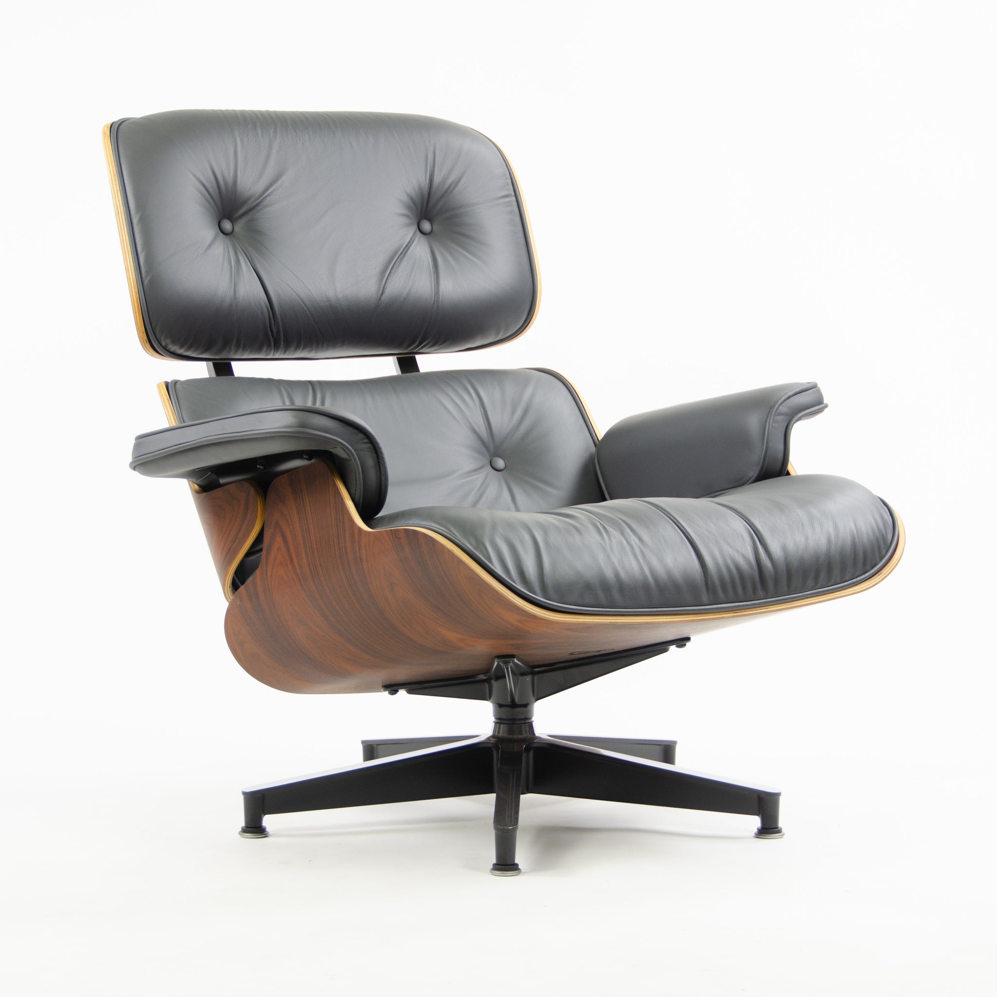 SOLD Herman Miller Eames Lounge Chair & Ottoman Palisander 670 671 Gray Leather Brand New In Box