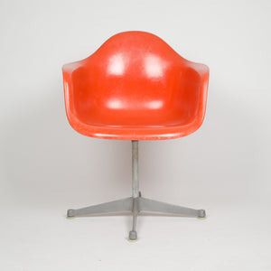 SOLD Eames Herman Miller Red / Orange Fiberglass Shell Chair