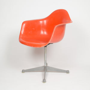 SOLD Eames Herman Miller Red / Orange Fiberglass Shell Chair