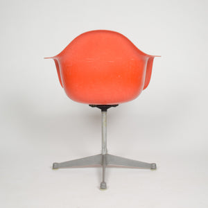 SOLD Eames Herman Miller Red / Orange Fiberglass Shell Chair