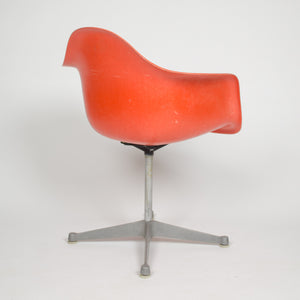 SOLD Eames Herman Miller Red / Orange Fiberglass Shell Chair