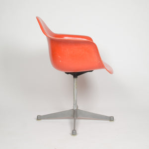 SOLD Eames Herman Miller Red / Orange Fiberglass Shell Chair