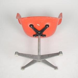 SOLD Eames Herman Miller Red / Orange Fiberglass Shell Chair