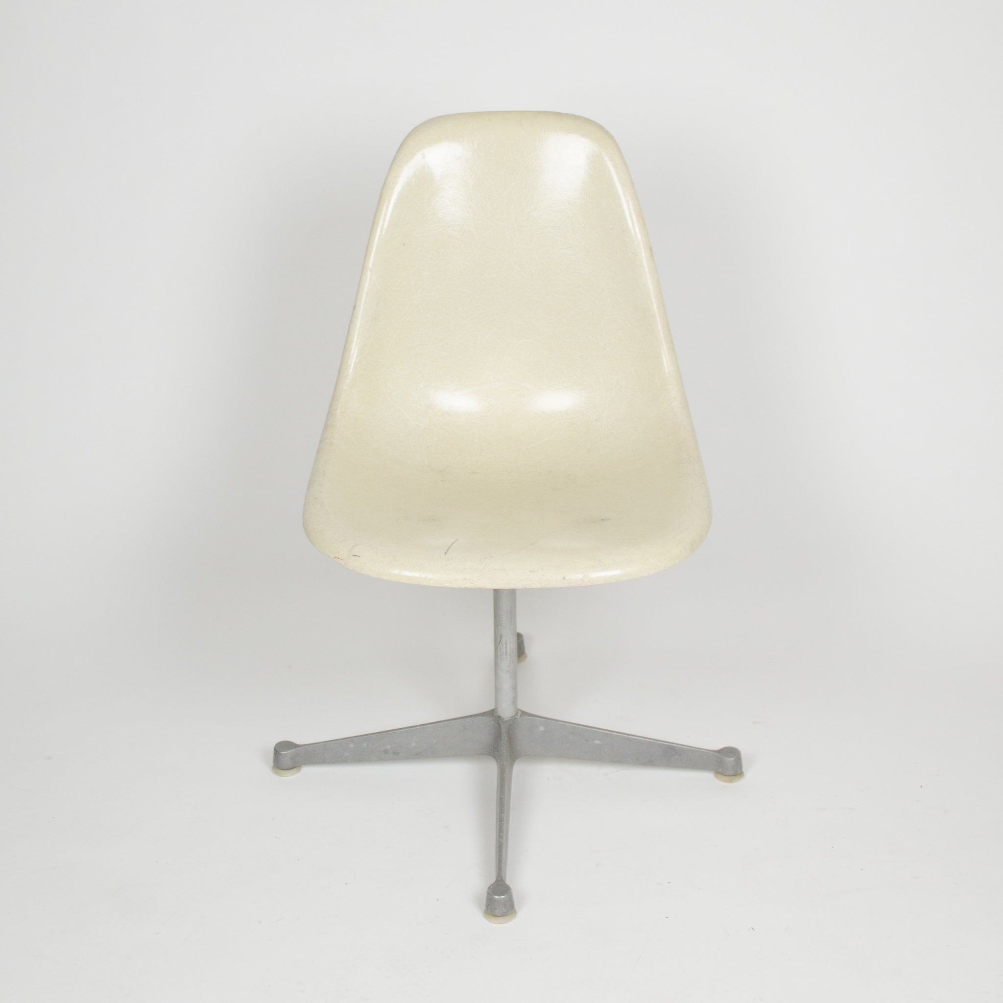 SOLD Eames Herman Miller Ivory Fiberglass Side Shell Chair