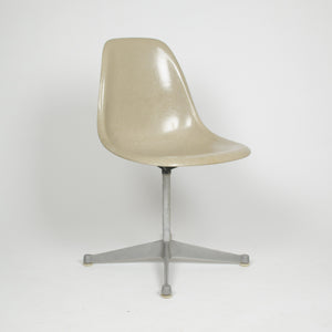 SOLD Eames Herman Miller Gray Greige Fiberglass Side Shell Chair