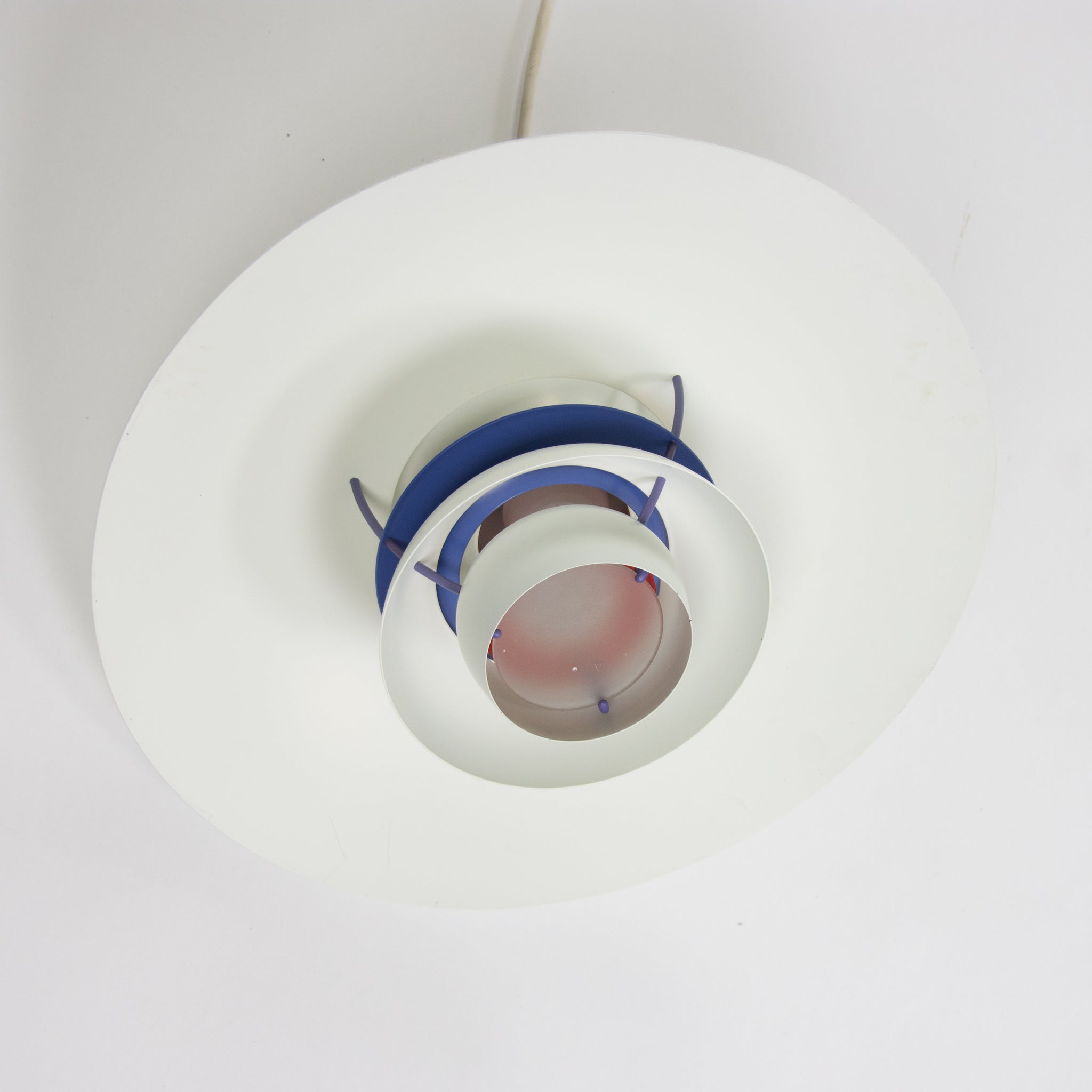 SOLD Louis Poulsen Poul Henningsen PH 5 Pendant Hanging Lamp Denmark White