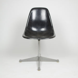 SOLD Eames Herman Black Fiberglass Side Shell Chairs (Sold Separately)