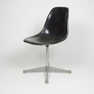 SOLD Eames Herman Black Fiberglass Side Shell Chairs (Sold Separately)