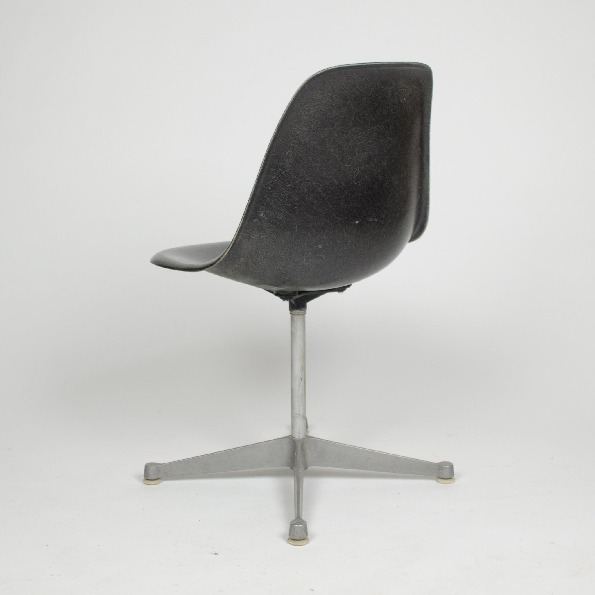 SOLD Eames Herman Black Fiberglass Side Shell Chairs (Sold Separately)