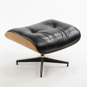 SOLD 1980's Herman Miller Eames Lounge Chair & Ottoman Rosewood 670 671 Black Leather