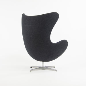 SOLD Egg Chair by Arne Jacobsen for Fritz Hansen Original Fabric Denmark Gray, 2013, 2 Available