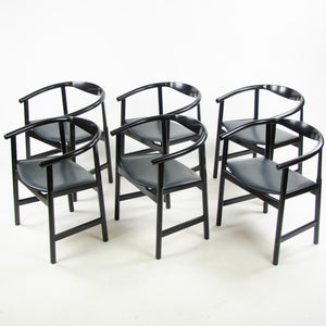 SOLD 6x Hans Wegner Johannes Hansen Denmark PP203 Mobler Dining Armchairs Fully Restored