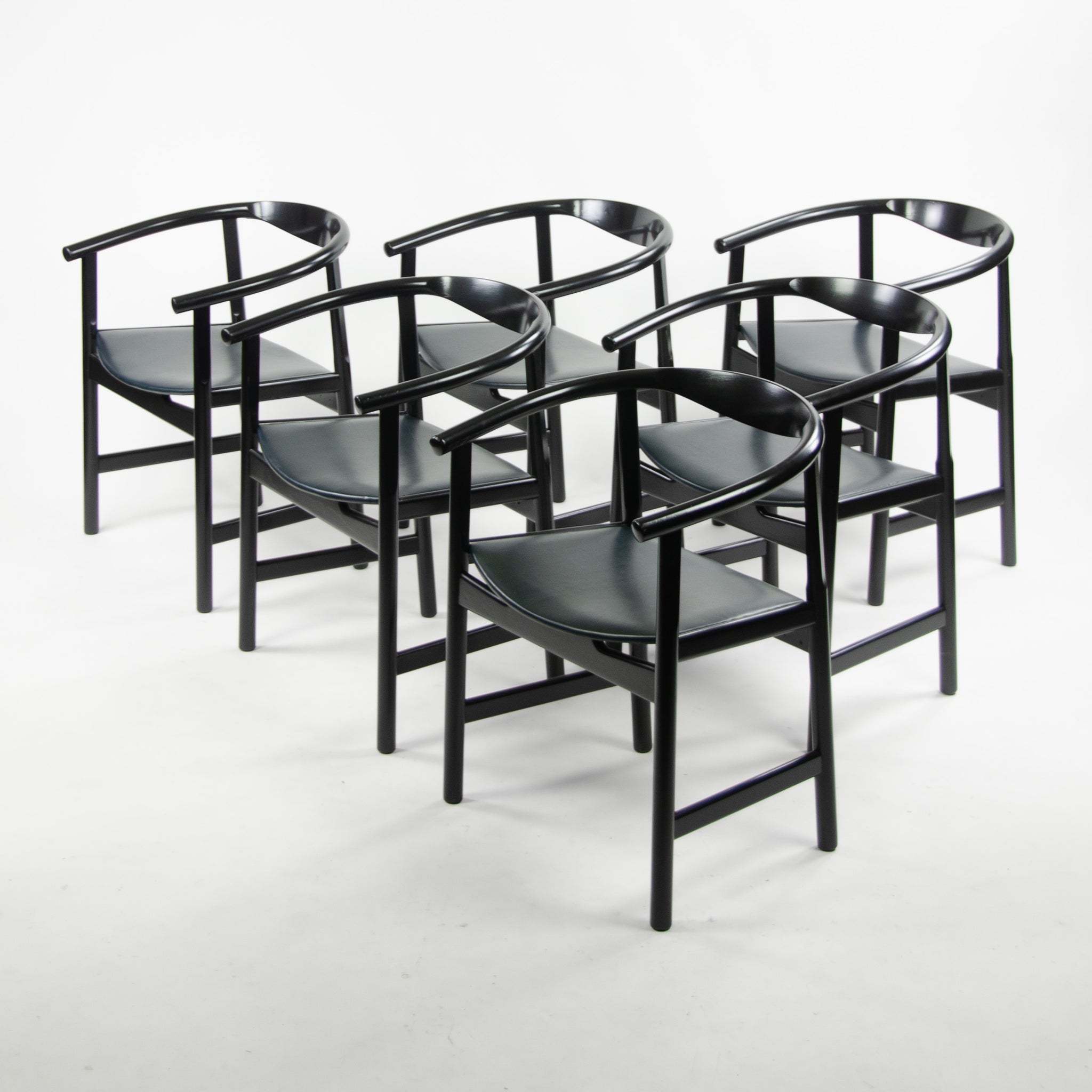 SOLD 6x Hans Wegner Johannes Hansen Denmark PP203 Mobler Dining Armchairs Fully Restored