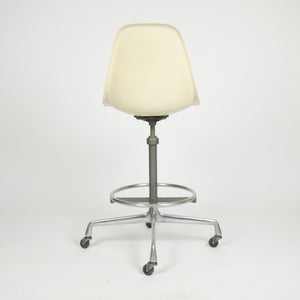 SOLD Eames Herman Miller Ivory Fiberglass Side Drafting Chair