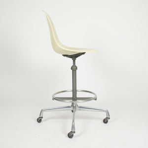 SOLD Eames Herman Miller Ivory Fiberglass Side Drafting Chair