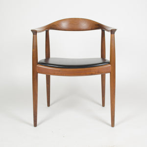 SOLD 12 Hans Wegner Round The Chair Johannes Hansen Denmark For Knoll Teak Armchairs