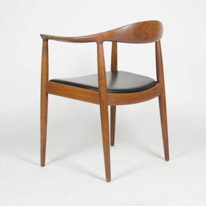 SOLD 12 Hans Wegner Round The Chair Johannes Hansen Denmark For Knoll Teak Armchairs