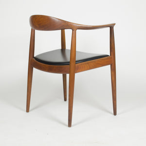 SOLD 12 Hans Wegner Round The Chair Johannes Hansen Denmark For Knoll Teak Armchairs