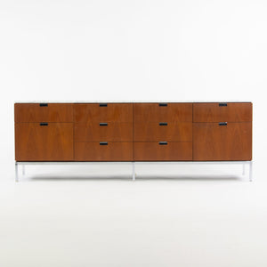 SOLD 1960's Vintage Florence Knoll Walnut and Marble Credenza Cabinet Sideboard