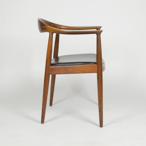 SOLD 12 Hans Wegner Round The Chair Johannes Hansen Denmark For Knoll Teak Armchairs