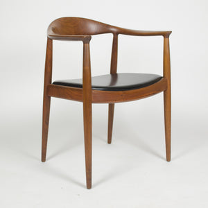 SOLD 12 Hans Wegner Round The Chair Johannes Hansen Denmark For Knoll Teak Armchairs