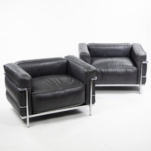 SOLD Cassina Italy Le Corbusier LC3 Grand Modele Armchair Leather Multiples Available