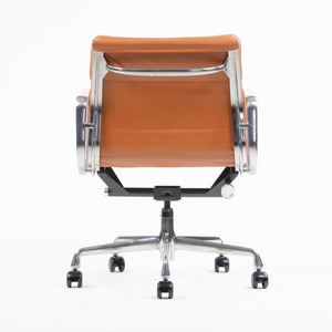 SOLD Brand New 2017 Eames Herman Miller Low Soft Pad Aluminum Desk Chair Cognac Leather
