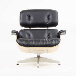 SOLD Brand New Herman Miller Eames Lounge Chair White Ash 670 Black Leather