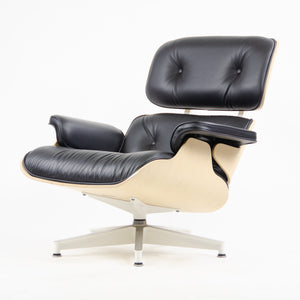 SOLD Brand New Herman Miller Eames Lounge Chair White Ash 670 Black Leather