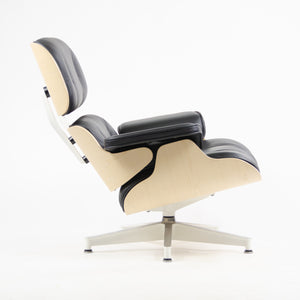 SOLD Brand New Herman Miller Eames Lounge Chair White Ash 670 Black Leather