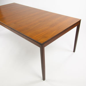SOLD 1950's Rare Original Florence Knoll Walnut Dining Table w/ Leaf 56-84 inches