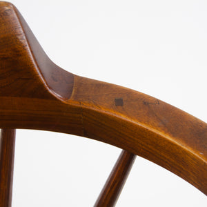 SOLD 1950's Early Vintage George Nakashima Studio Pair Captains Chairs Walnut