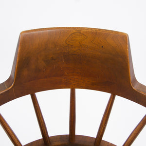 SOLD 1950's Early Vintage George Nakashima Studio Pair Captains Chairs Walnut