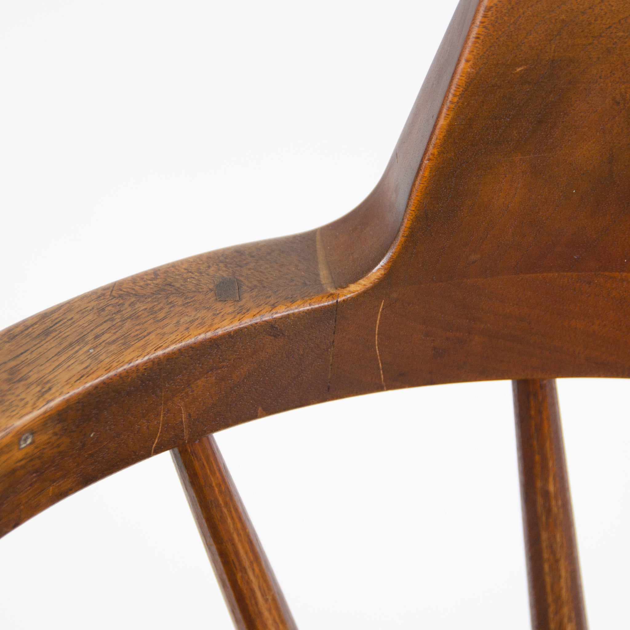 SOLD 1950's Early Vintage George Nakashima Studio Pair Captains Chairs Walnut