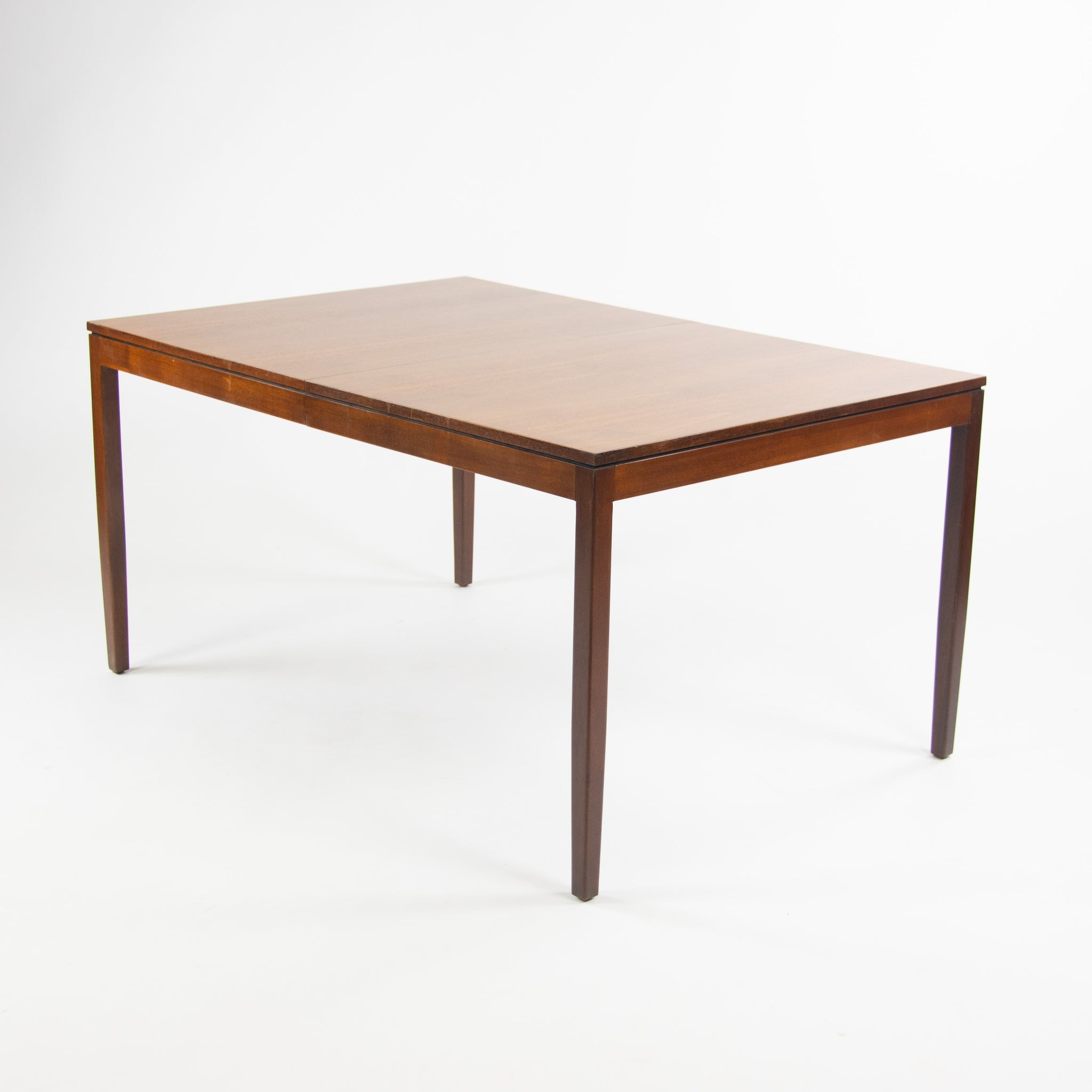 SOLD 1950's Rare Original Florence Knoll Walnut Dining Table w/ Leaf 56-84 inches