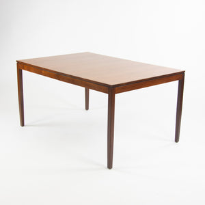 SOLD 1950's Rare Original Florence Knoll Walnut Dining Table w/ Leaf 56-84 inches