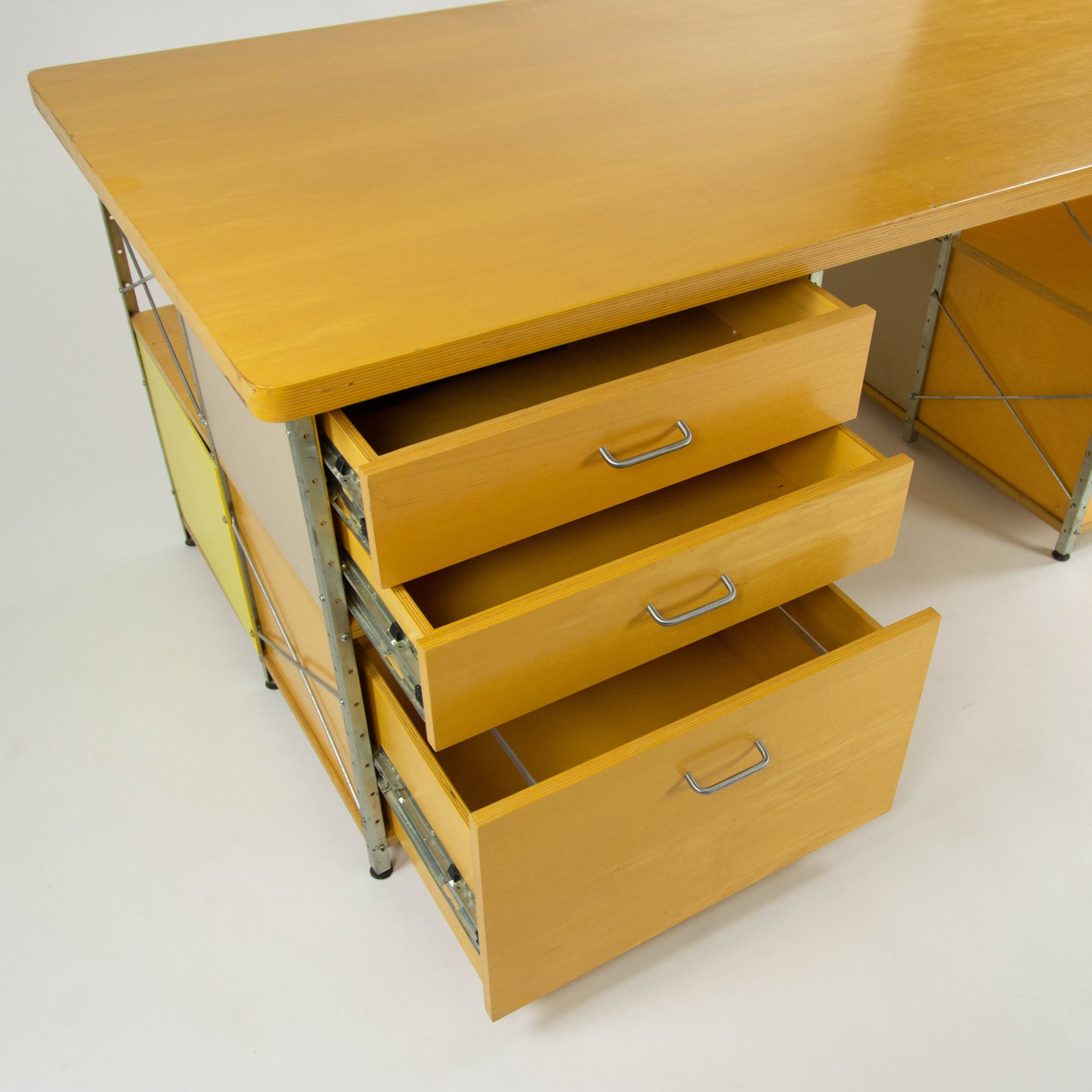 SOLD Modernica Eames Case Study Executive Partner's Desk Birch 1990's Vintage