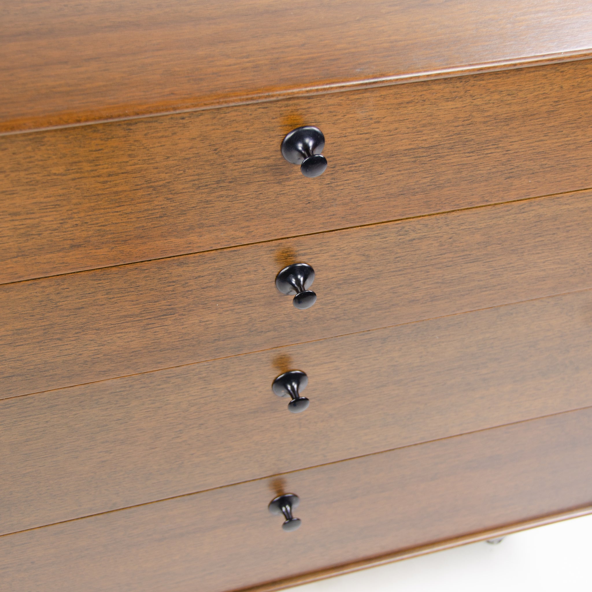 SOLD 1950s George Nelson Herman Miller Thin Edge Dresser Cabinet Walnut MINT