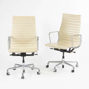 Herman Miller Eames 2011 Executive Aluminum Group Desk Chair 3x Available Ivory
