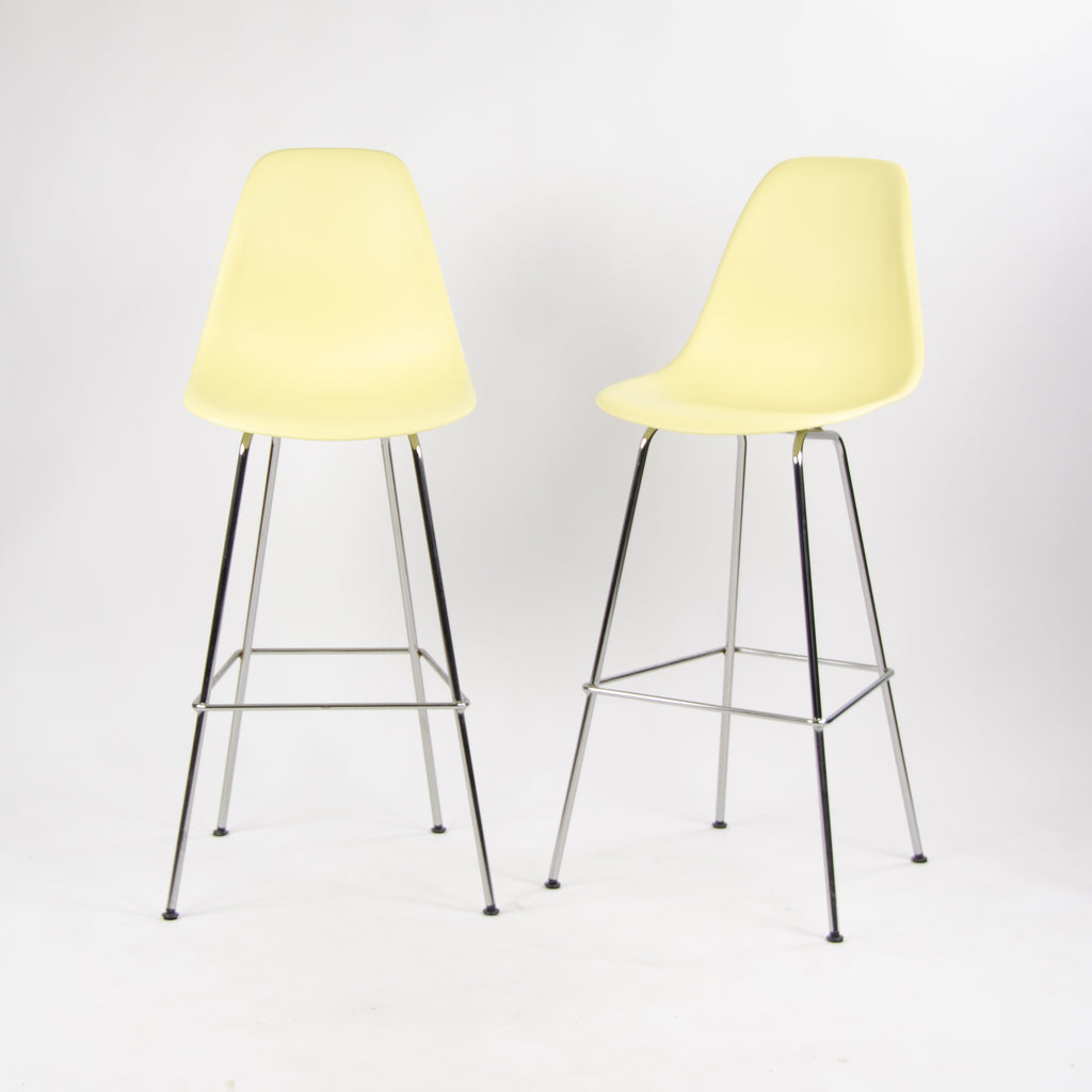 SOLD New 2016 Herman Miller Eames Plastic Side Shell Chair Barstool Pale Yellow 1x Available