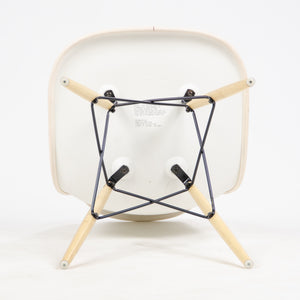 SOLD New 2014 Herman Miller Eames Plastic Upholstered Side Shell Chair Blue Fabric DSW