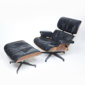 SOLD Early 1960's Herman Miller Eames Lounge Chair & Ottoman Rosewood 670 671