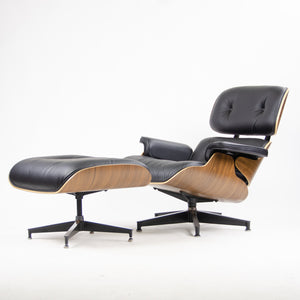 SOLD BRAND NEW 2018 Herman Miller Eames Lounge Chair & Ottoman Walnut 670 671 Black Leather