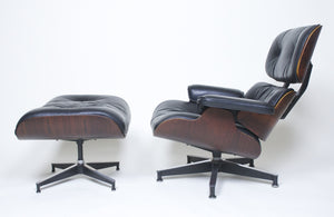 SOLD 1960's Herman Miller Eames Lounge Chair & Ottoman Rosewood 670 671