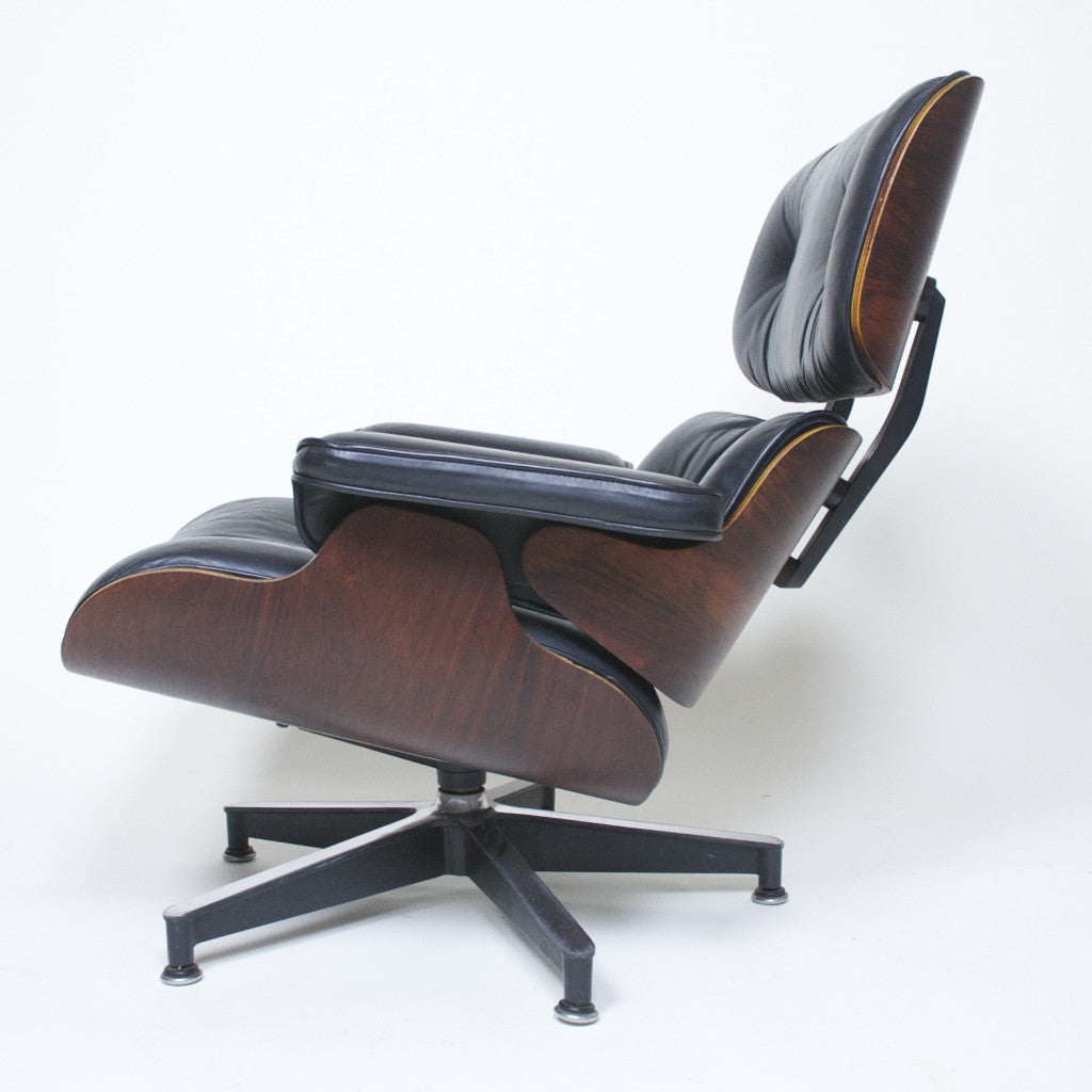 SOLD 1960's Herman Miller Eames Lounge Chair & Ottoman Rosewood 670 671